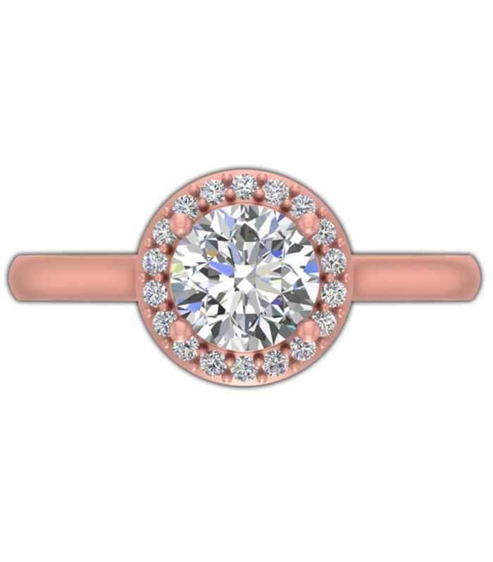 Elegant Rose Gold Ring with 0.15 ct Diamond, a Beautiful and Classic Piece