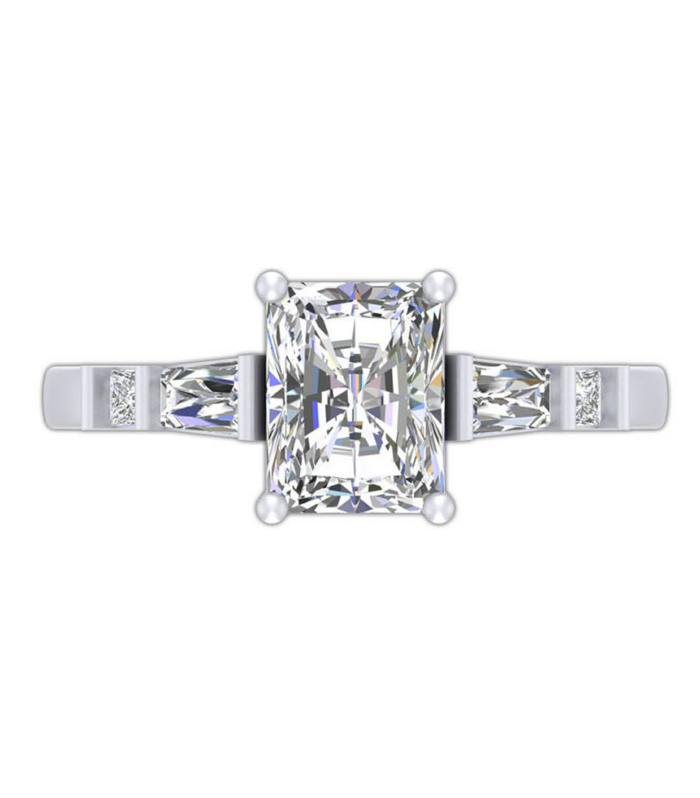 Refined White Gold Ring with No Diamond, a Timeless Classic Piece
