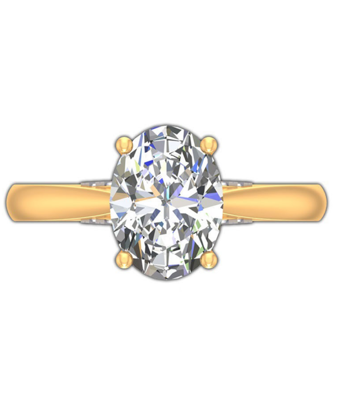 Lovely Yellow Gold Ring Featuring 0.12 ct Diamond, a Perfect Gift for Any Occasion