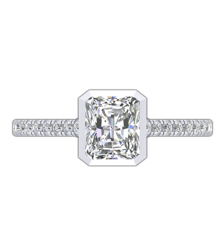 Elegant White Gold Ring with 0.3 ct Diamond, a Beautiful Choice for a Special Gift